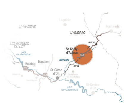 Saint-Chély d'Aubrac map