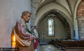 Sculpture de l’église de Golinhac