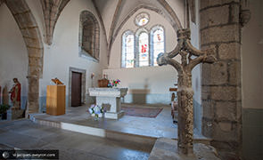 Intérieur de l’église de Golinhac