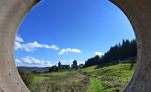 Vue sur la domerie d'Aubrac