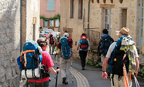 Pèlerins dans Espeyrac